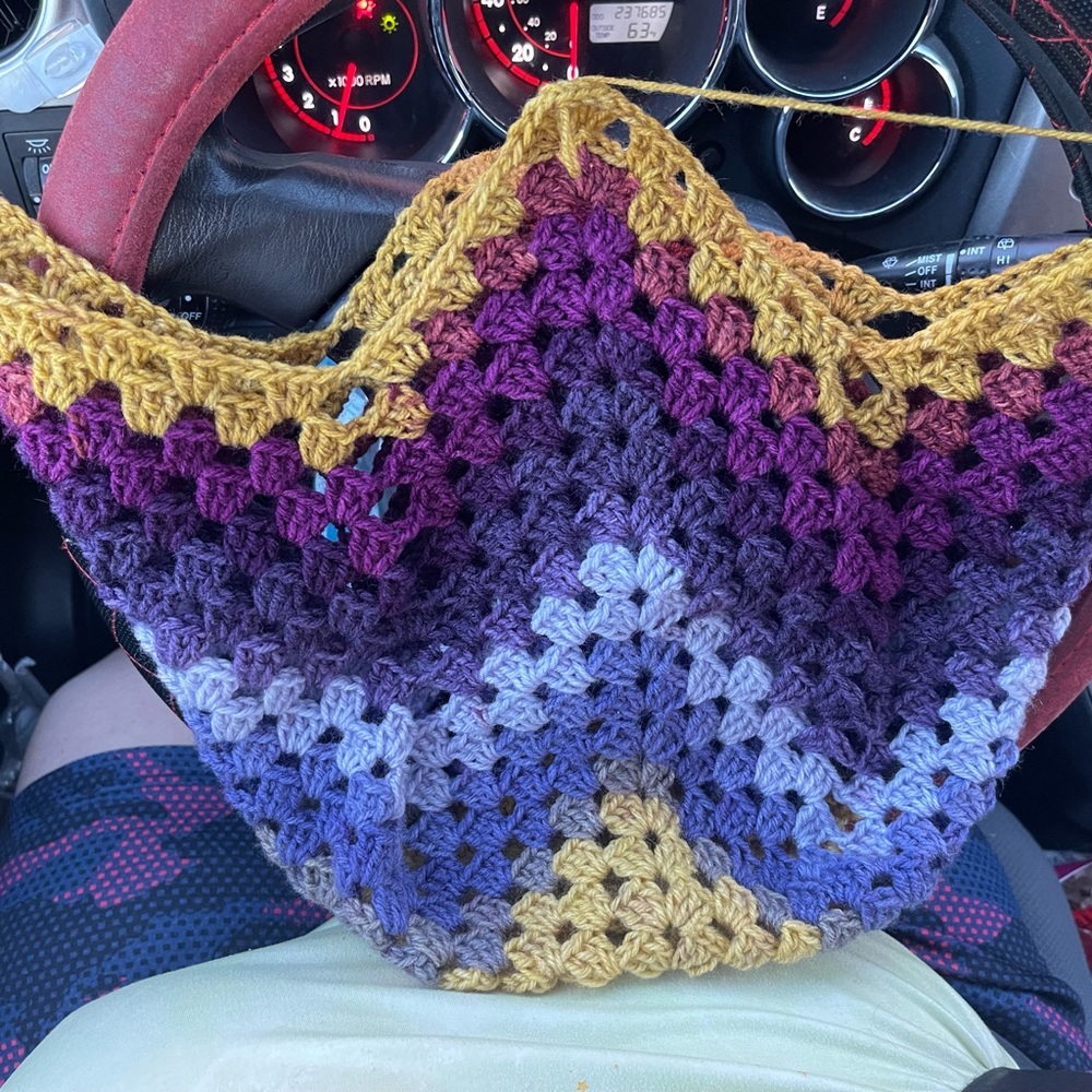 Handmade crocheted purse/bag